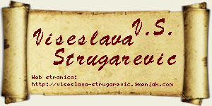 Višeslava Strugarević vizit kartica